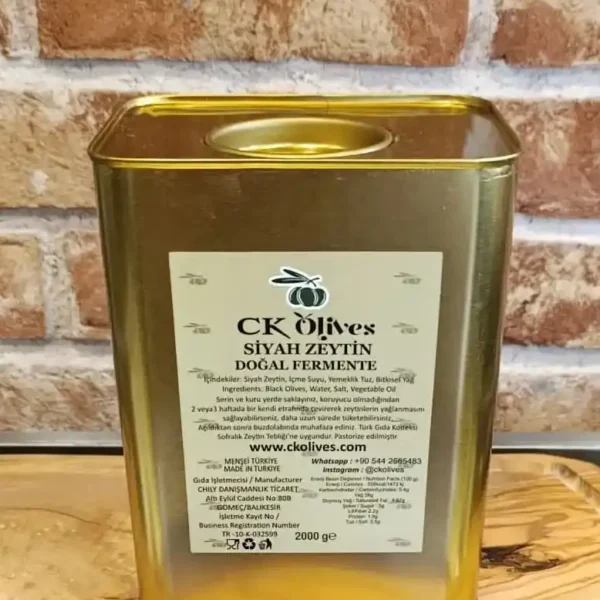 Yağlı Sele - Doğal Siyah Zeytin - 2kg