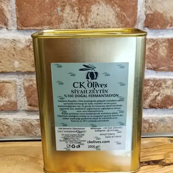 Doğal Siyah Zeytin (Yuvarlama) - 2kg