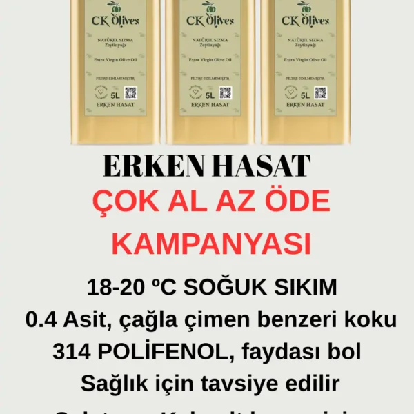 Erken Hasat Naturel Sızma Zeytinyağı -ŞAHANE serisi (ÇOK AL AZ ÖDE)